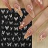 Nail Art Stickers Spring Fairy Spirit Aurora Shell Light Butterfly Star Micro-carving Adhesive Nail Stickers