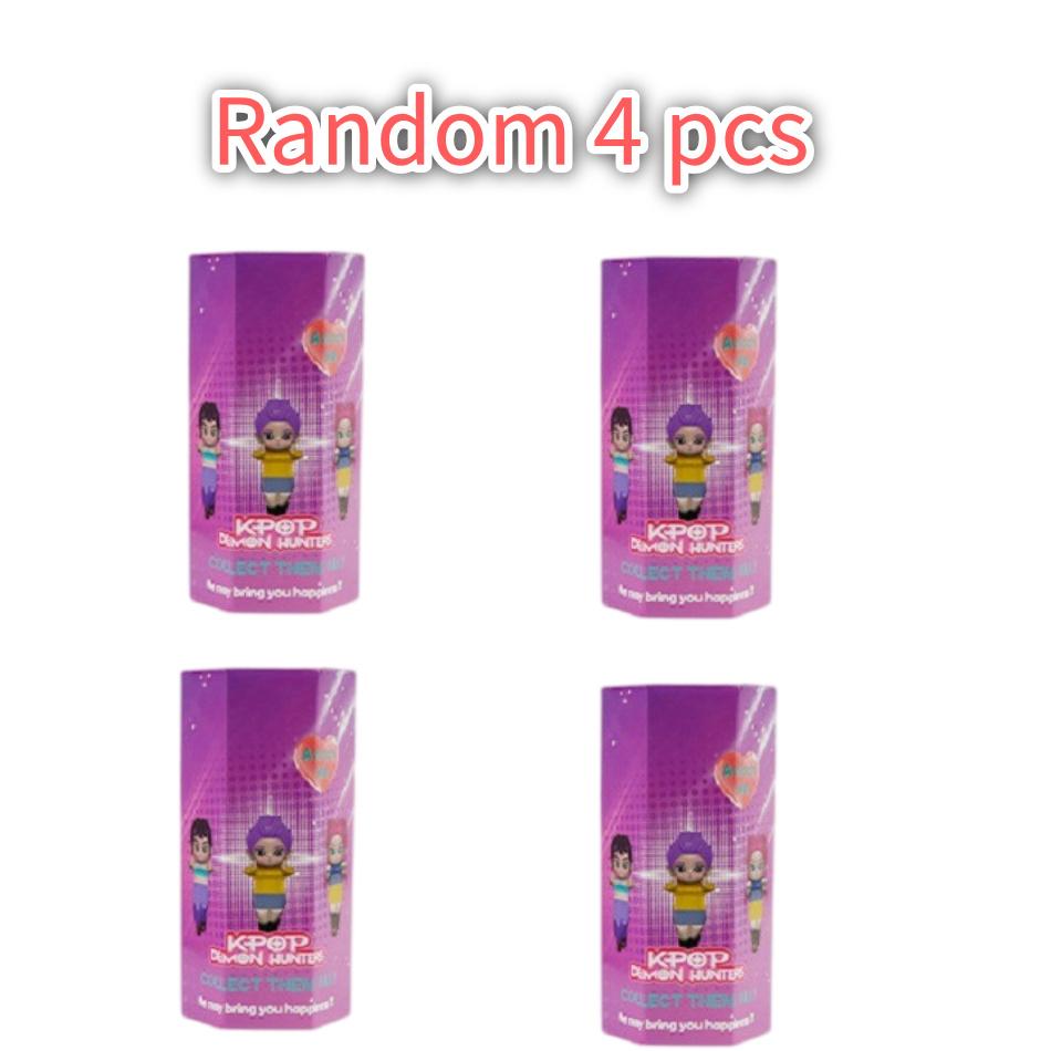 12 Stück/Stil Kpop Dämonenjagd Anime Figuren Zufällige Blindbox Serie Ornamente PVC Modell Puppen Spielzeug für Weihnachtsgeschenke für Kinder