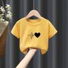 Mädchen Kurzarm T-Shirts Sommerkleidung Jungen Weiße Tops Sommer Große Kinder Kinderkleidung Sommer