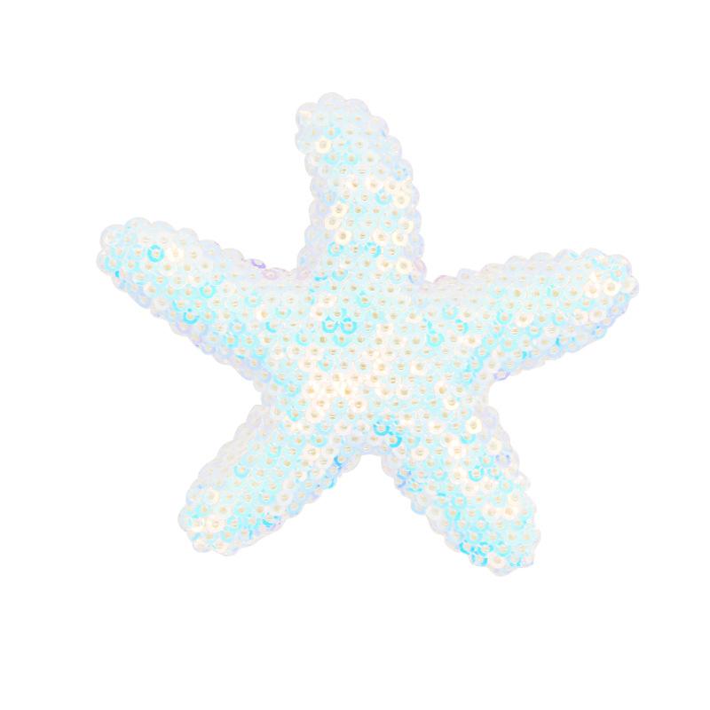 Starfish Hair Clips Pink Sequins Hair Pins Sea Star Alligator Hair Clips Barrettes Glitter Sea Shell Beach Hair Accessories