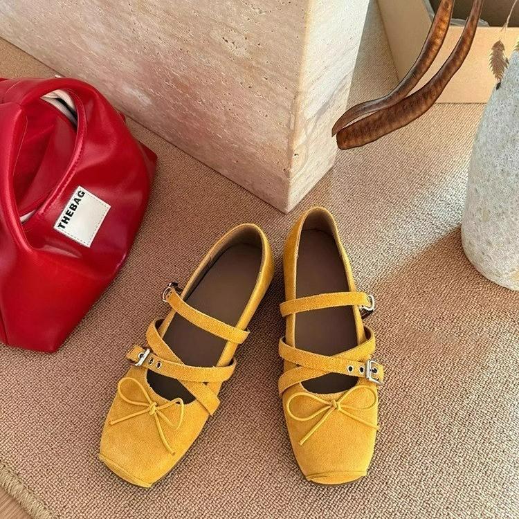 Fashion Internal Elevation 6CM Women Mary Jane Shoes Fashion Butterfly-knot Single Shoes Ladies Casual Street Style Dress Red Pumps