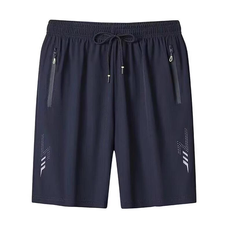 Ανδρικά Καλοκαιρινά Αθλητικά Σορτς από Μετάξι Πάγου - Αναπνέοντα, Φαρδιά, Ελαφριά, Μεγάλο Μέγεθος