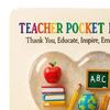 Yousheng Teacher Pocket Hug with Greeting Card Love Heart Shape Teacher Pocket Hug Token Thank You Teacher Appreciation Keepsake Gifts