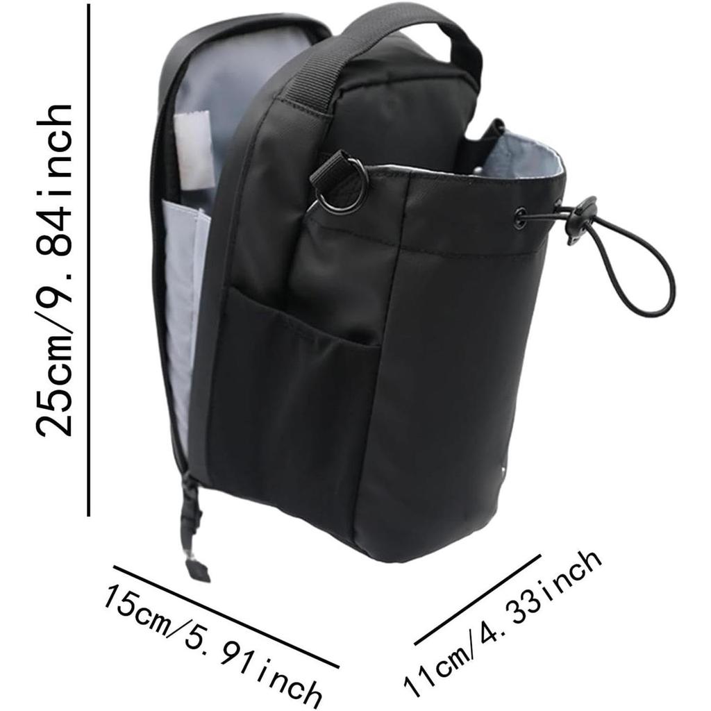 Magnetic Crossbody Gym Bag for Outdoor Sports with Water Bottle and Phone Storage