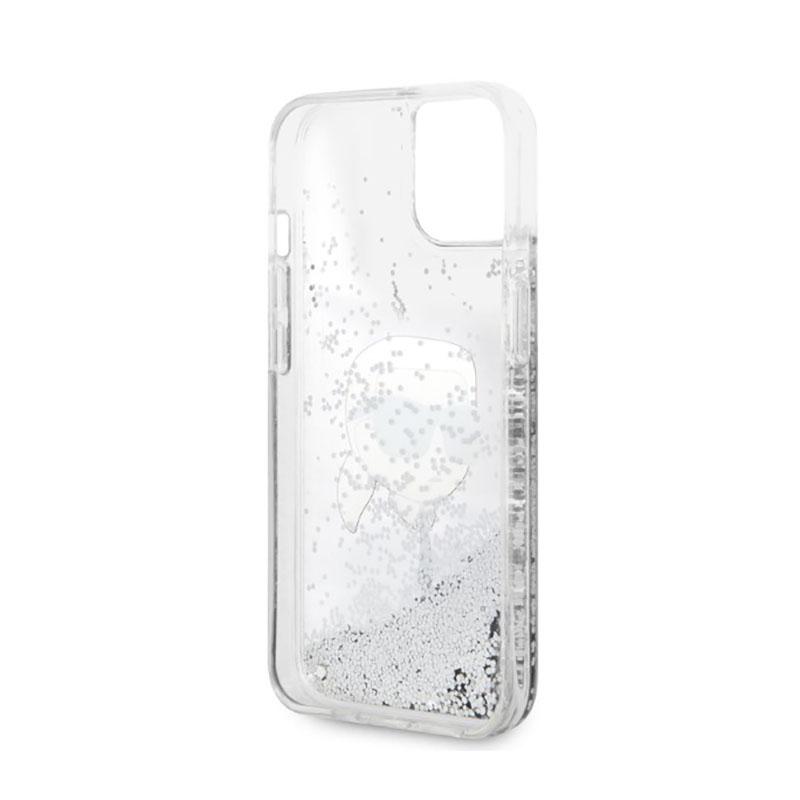 Karl Lagerfeld Liquid Glitter Nft Karl's Head - Etui Iphone 14 Plus (Srebrny)