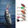 5 Stück Spinnerköder Angelköder Harte Metall-Spinnerköder Swimbait Künstliche Harte Metallköder Geschenk für Angel-Liebhaber