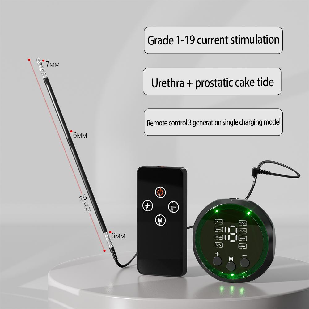 Electric Man Shock Catheter Urethral Vibrator Penis Plug Short Horse Eye Stick Sounding Urethral Rod Sexy Toy Medical Dick Adult