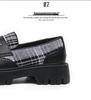 Herren-Farbblock-Slipper mit dicken Sohlen - Lässige Lederschuhe für Frühling und Herbst