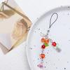 Trendy Phone Charm Unique Flower Keyring Delicate Keychain Phone Accessories Bag Pendant for Purse Backpack