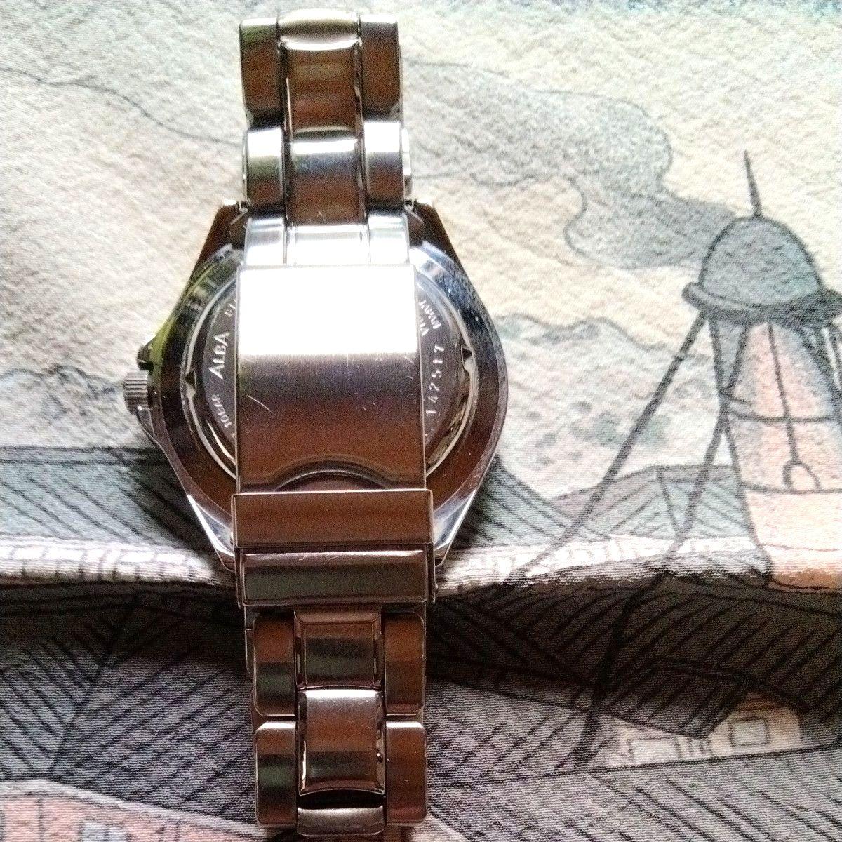 Yomiuri Giants GIANTS Seiko-SEIKO ALBA WATER 10BAR RESIST автоматические часы [рабочее состояние] и [хорошее состояние]