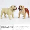 Cabilock Adorable Simulated Dog Figurine High-Grade Plastic Dog Model for Home Decoration and Collectibles Lightweight