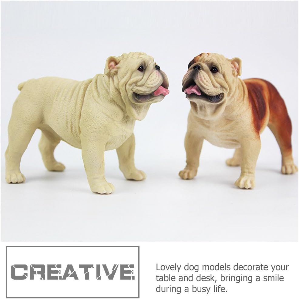 Cabilock Adorable Simulated Dog Figurine High-Grade Plastic Dog Model for Home Decoration and Collectibles Lightweight