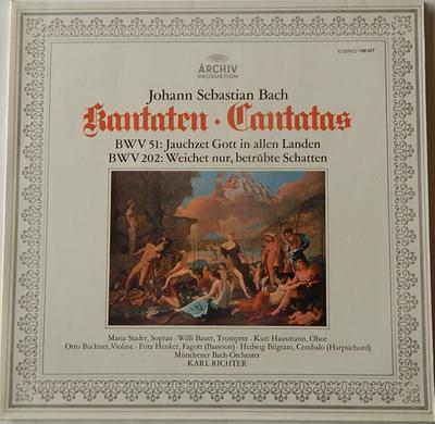 LP Record MARIA STADER WILLI BAUER KURT HAU  Johann Sebastian Bach Jauchzet Gott 1982027 ARCHIV PRODUKT Germany Classical Used