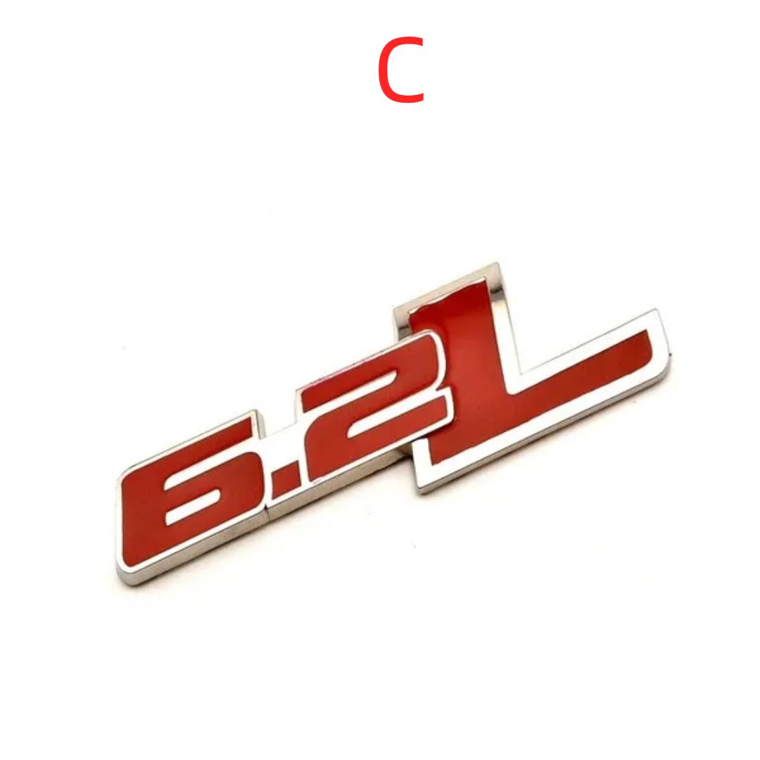 

1 шт. 6.2L 6.2L Emblrm значок наклейка наклейка на боковое крыло автомобиля наклейка на тело эмблема для F/ord C/hevrolet C