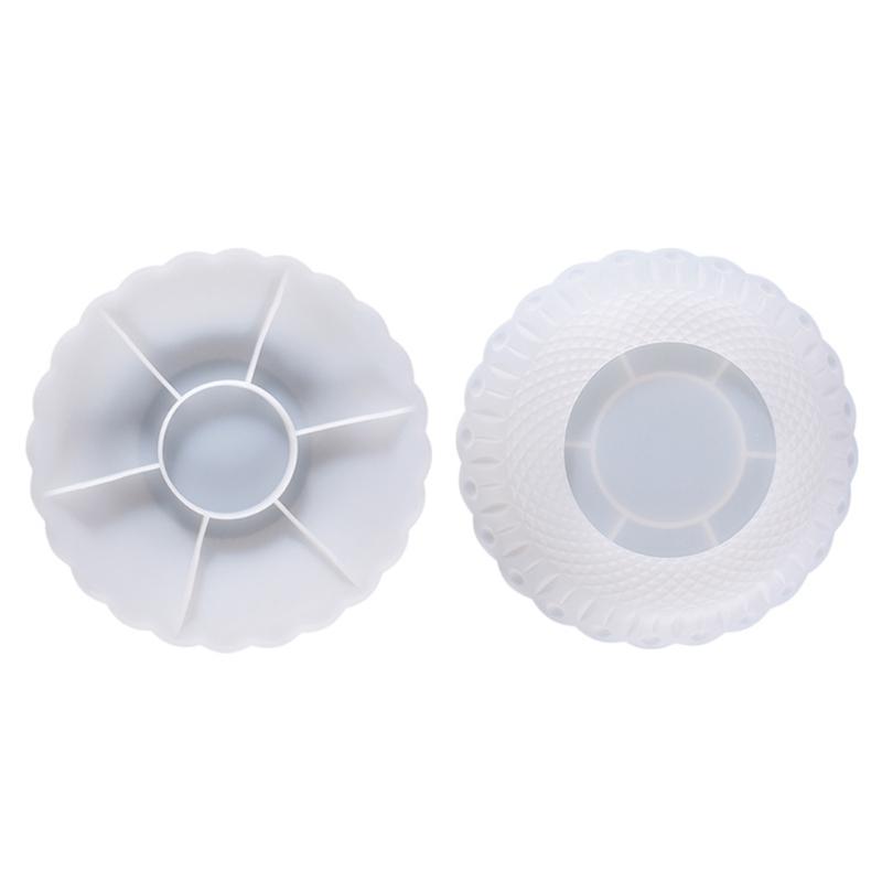Tray Resin Mold Serving Board Plate Epoxy Resin Mould Fruit Tray DIY Mold Nut Snacks Tray Organizer Dish Silicone Mold