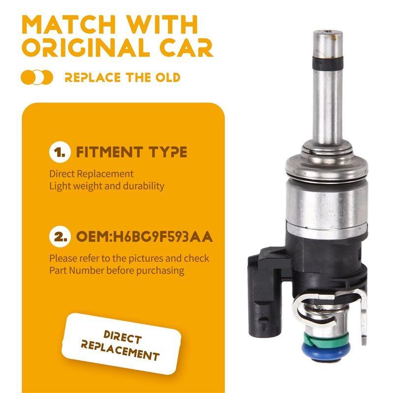 Fuel Injectors 3PCS H6BG-9F593-AA H6BG9F593AA H6BG-9F593-AB For Ford Focus IV 1.0 Ltr Engine