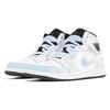 Jordan Air Jordan 1 Abrasion Resistant Abrasion Resistant Mid Top Vintage Basketball Shoes Unisex White Blue DQ8426-001(Team778-)