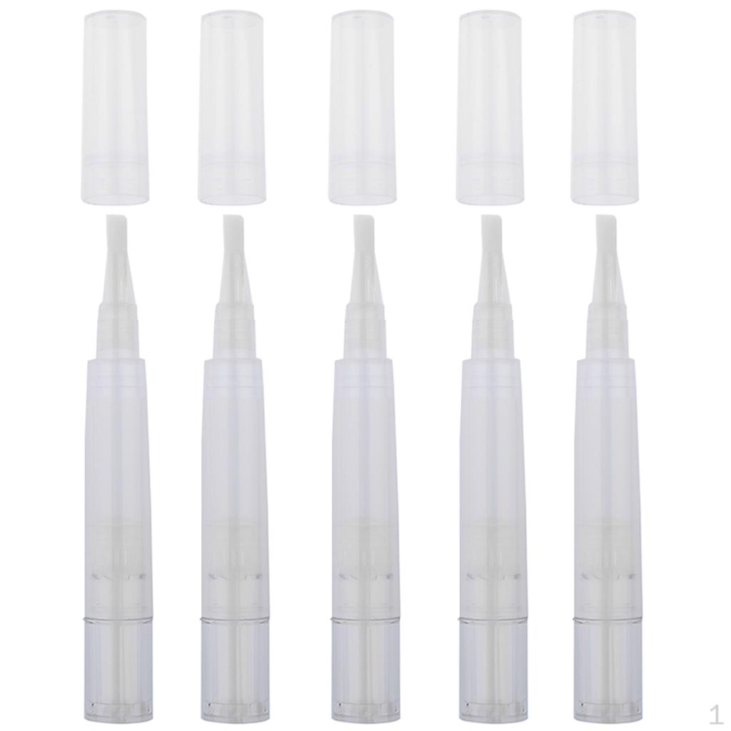 (Balení 5 kusů) 5ml Prázdná nádobka Trubička Cestovní balzám na rty