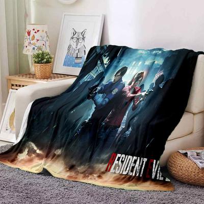 1 Stück Resident Evil 2 Decke Weiche Warme Überwurfdecke für Zuhause, Büro, Reisen Ganzjahres Gemütliche Bettwäsche Geschenk, Büro Gemütliches Accessoire