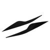 2 Pcs Headlight Eyebrow Front Left Right Light Eyelid Trim Cover Replacement for Ford Focus MK2 2008‑2011