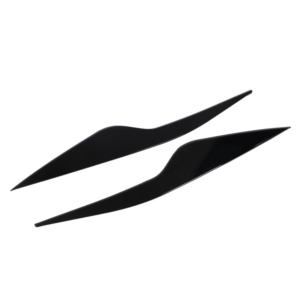 2 Pcs Headlight Eyebrow Front Left Right Light Eyelid Trim Cover Replacement for Ford Focus MK2 2008‑2011