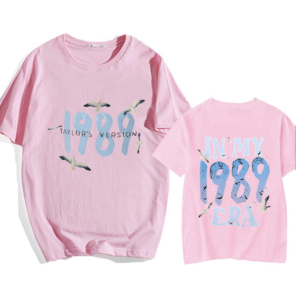 1989 The Eras Tour T-Shirt Möwen Album Grafikdruck T-Shirt Baumwolle Herren Frühling Weiche T-Shirts Lässig Rundhals Herren T-Shirts