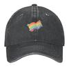 Vintage Gay Pride Rainbow Flag Baseball Cap Luxury Woman Cap Custom Cap Brand Man Designer Hat Golf Men Women's