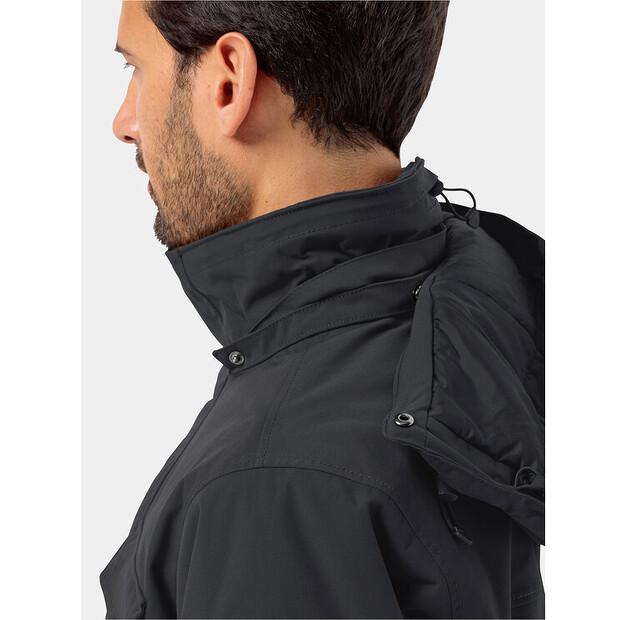 Winter Jacket Jack Wolfskin Glacier Canyon Parka 1107674, Black, Regular Fit