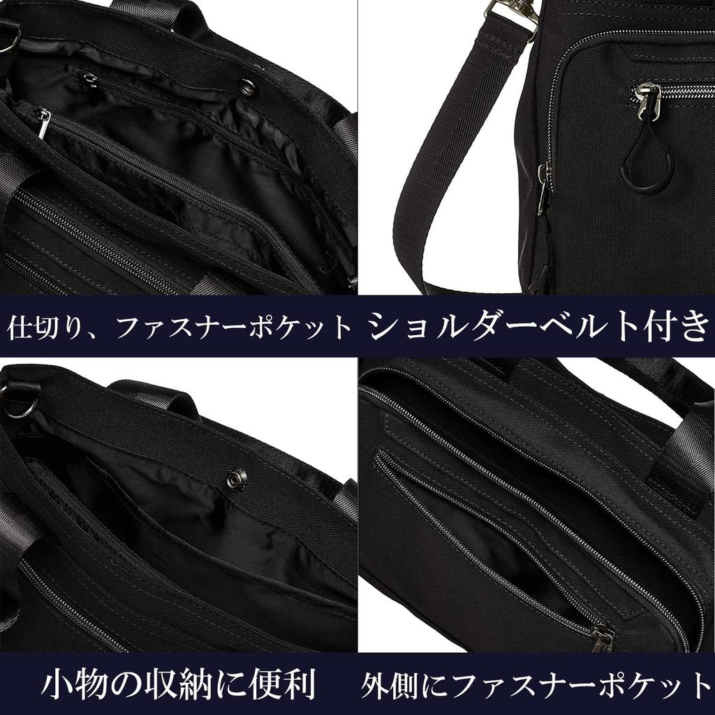 Sustainable Antibacterial Mini Tote Bag with Shoulder Strap Shoulder Bag Golf Bag Driving Tote B5 Light Gray [ELA] ELA-AZ032