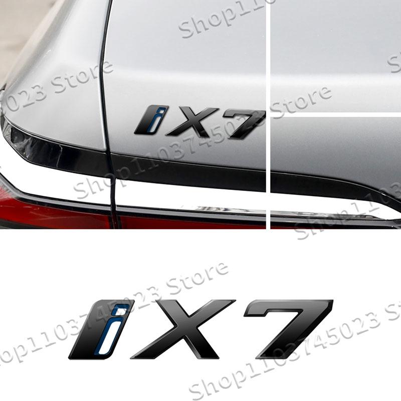 1Pcs Car Styling ABS Plastic Emblem Decor For BMW I3 I4 I7 IX IX3 IX4 IX7 Logo Rear Tail Bumper Trunk Sticker Auto Accessories AT8