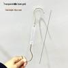 Transparent Acrylic S-Shaped Crystal Clothes Hanger Hook