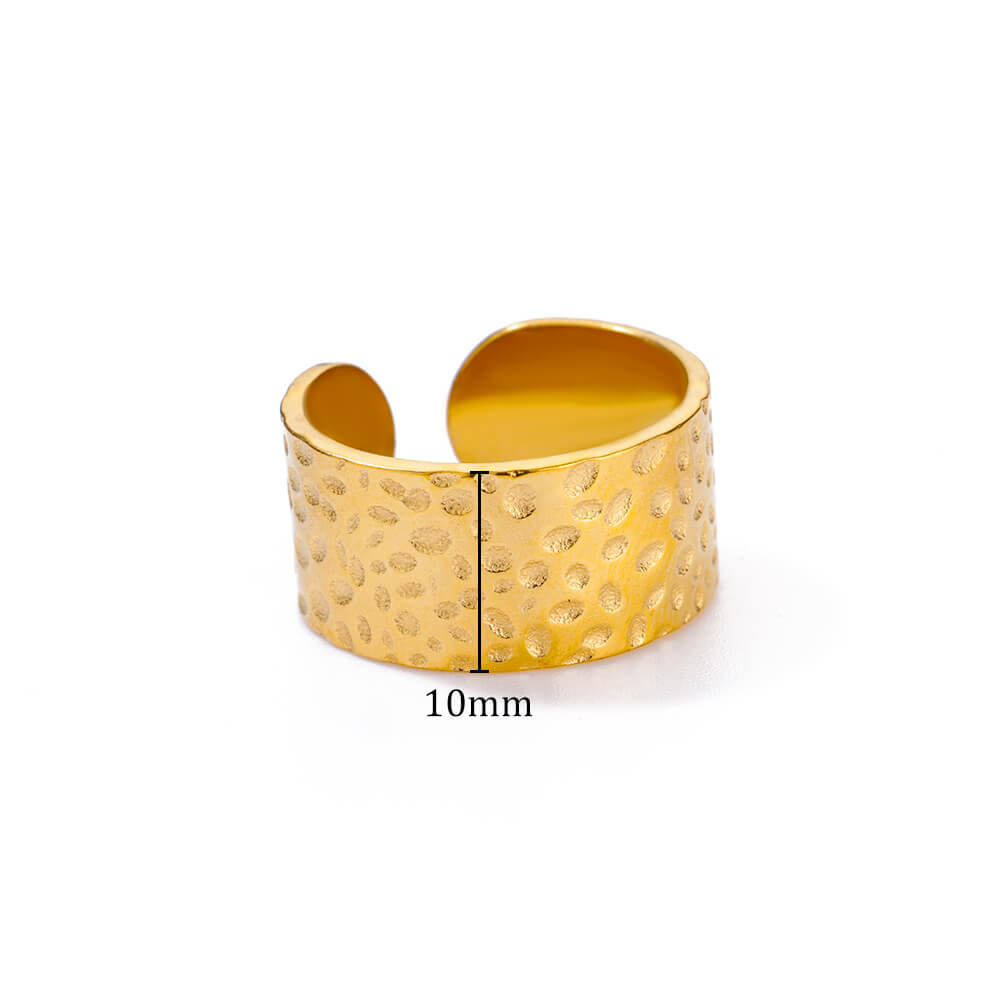 

Кольца из нержавеющей стали для женщин Золотистый цвет Звезда Открытое кольцо Модный шарм Циркон Водонепроницаемые Свадебные аксессуары Подарки на день рождения Size 7-open