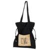 Kashkash Assorted Fabric LOVE Drawstring Bag 01-00-81510 Women's Black