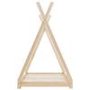 VidaXL Kid's Bed Frames Kid's Cabin Bed Children's Bed Structure House Children's Room Interior 70x140 Cm 283355