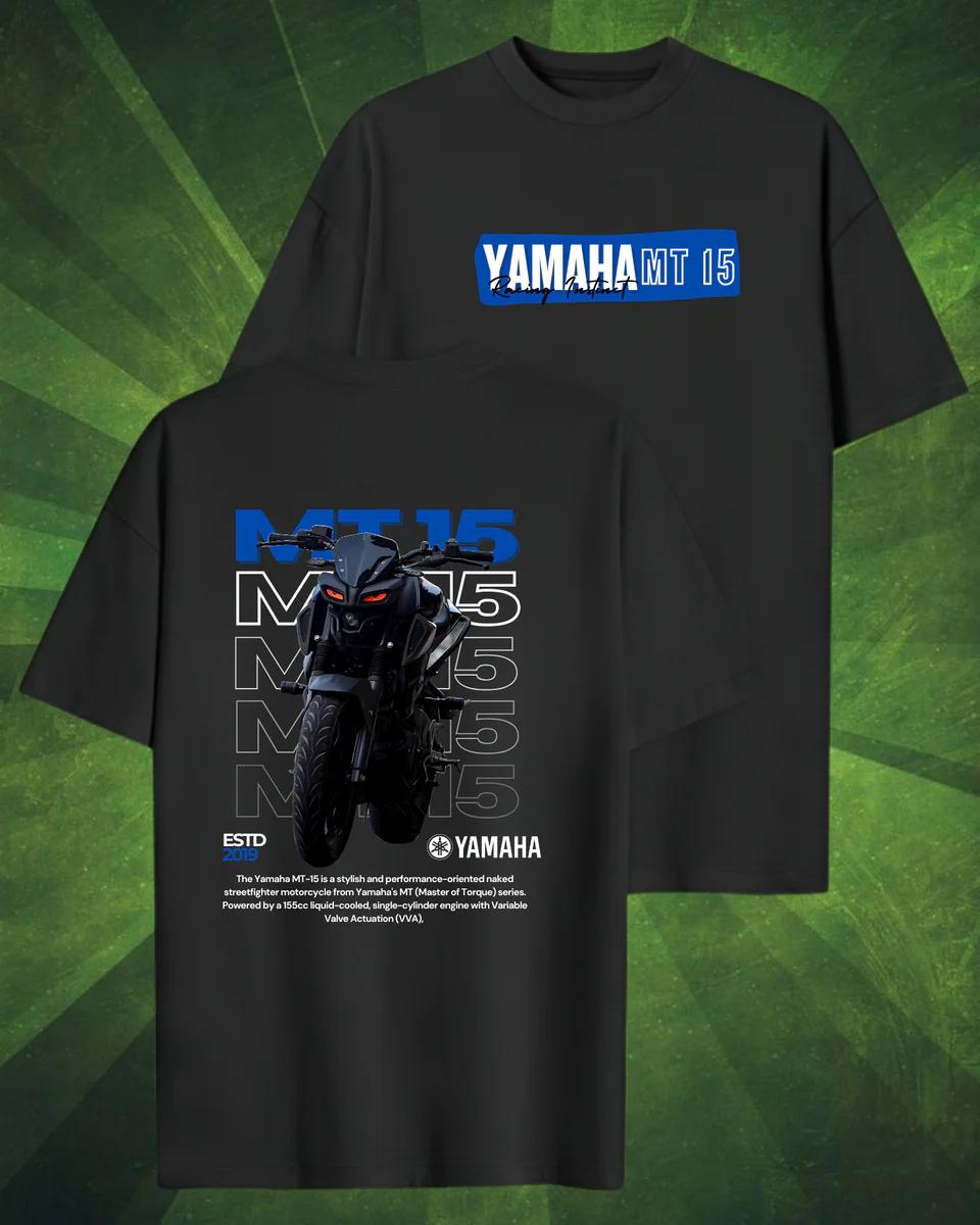 

Yamaha MT 15 Oversized T shirt Men ATV Tee for Riders Men Fashion Street Short-sleeved Women Cotton Round-neck Top 2XL