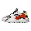 Nike Huarache Run SE GS Doodle Kids Sneakers White Summit-White Picante-Red DV2243-100