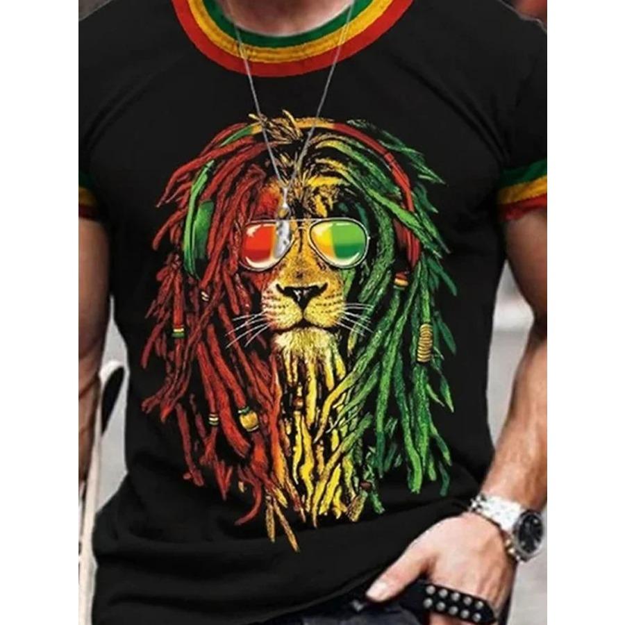 Summer Men\'s Casual T-Shirt Graphic Dragon Casual Subculture 3D Print T-Shirt Outdoor Sports Comfortable Tops Street T-Shirt