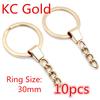 20pcs 25mm 28mm 30mm Rings Keychain Key Ring Chain Multi-colors Round DIY Jewelry Making Accessories Findings