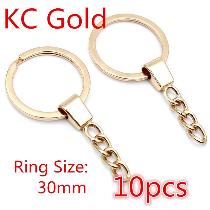 20pcs 25mm 28mm 30mm Rings Keychain Key Ring Chain Multi-colors Round DIY Jewelry Making Accessories Findings