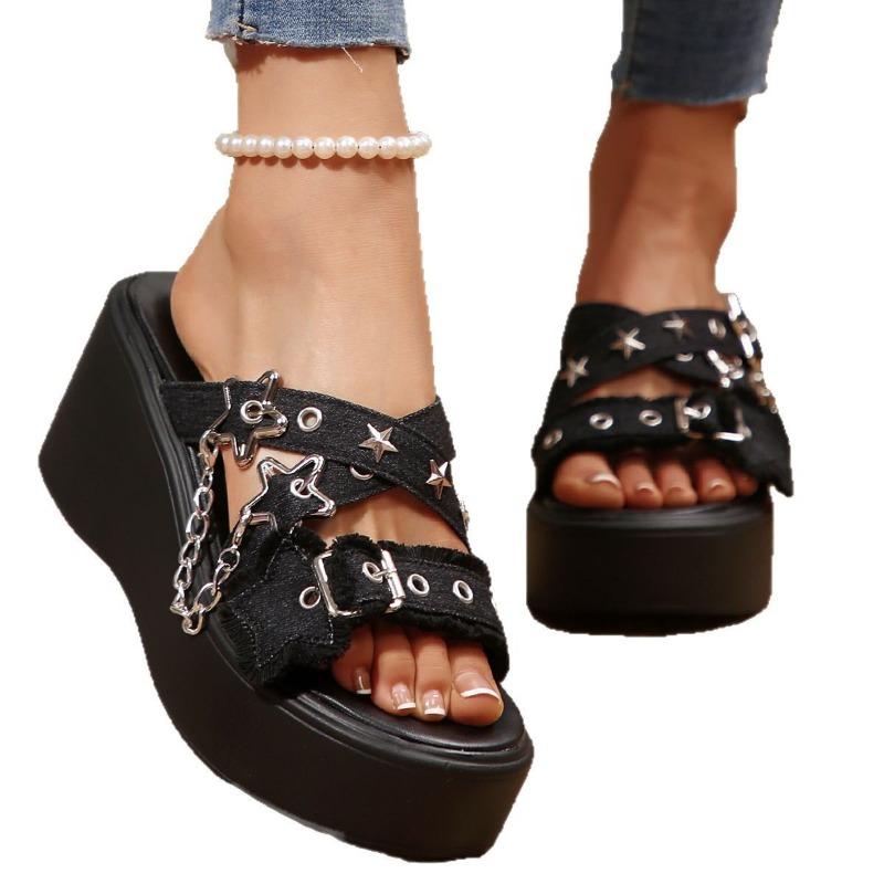 High-heel Flip-flops - New Style Beach Shoes for Women