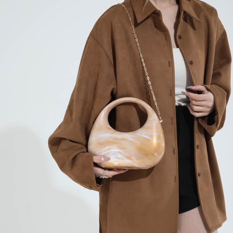 

Alec bag women s chain dinner bag high-end dumpling bag personalized fashion glossy handbag