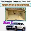 3D Surrounding Design Car Trunk Mat For Porsche Cayenne 2006 2007 2008 2009 2010 Cargo Liner Carpet Interior Accessories Cover
