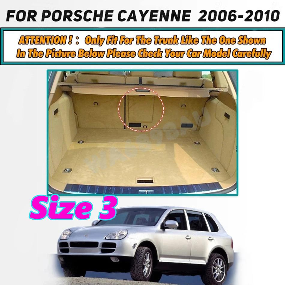 3D Surrounding Design Car Trunk Mat For Porsche Cayenne 2006 2007 2008 2009 2010 Cargo Liner Carpet Interior Accessories Cover