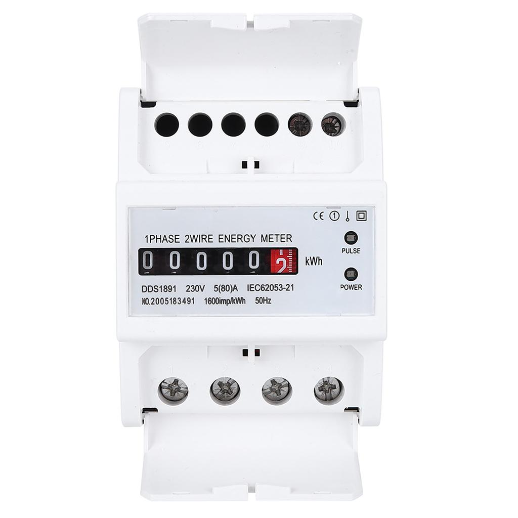 DDS1891 Single Phase 4P Energy Counter Meter High Accuracy Electric Rail Energy Meter