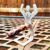 Hot Dog Grill Rack Portable Stainless Steel Sausage Cooker BBQ Tool for Camping Hiking Picnic Grilling