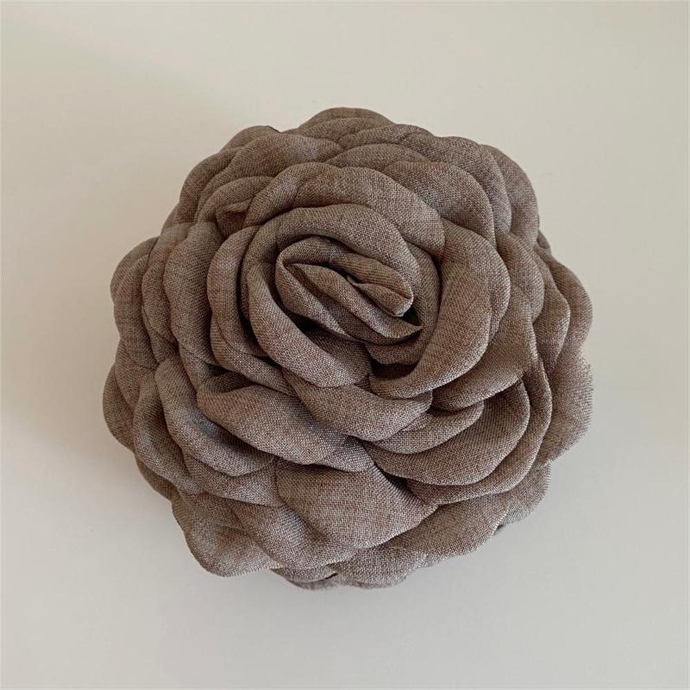 Rose Flower Large Hair Claw Handmade Fabric Flowers Grab Hair Clip Sweet Shark Clip Hair Accessories for Women Girls 8/10/12cm