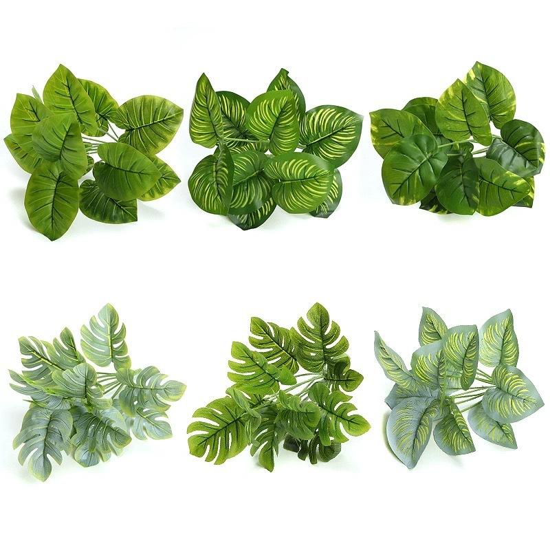 Simulation Plant Wall Green Plant Background Wall Flower Arrangement With Material Fake Flower Green Dill Living Room Small Potted Plant Decorative