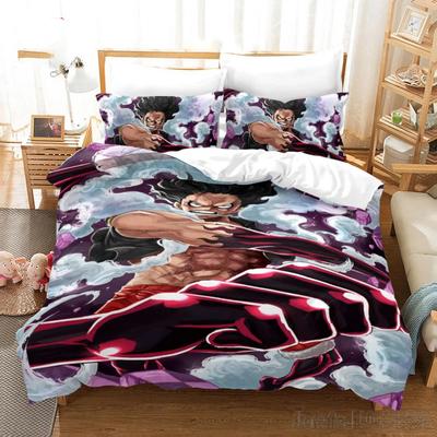 One Piece Anime Bedding Set Juvenile Monkey D.Luffy Odyssey Duvet Cover Set Design Bedding Set King Size Bed Comforters