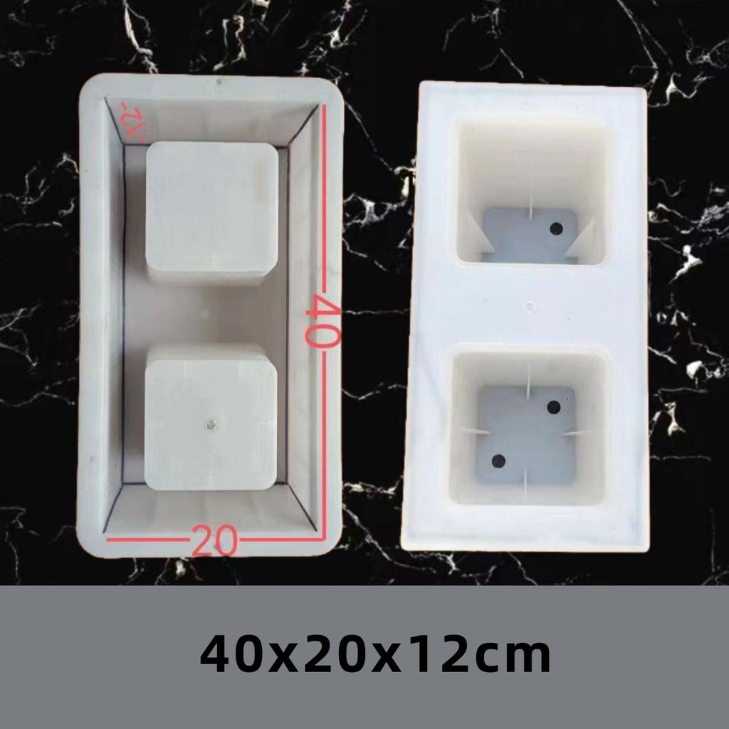 Cement Antique Hollow Brick Mold 20*20*6cm 3D Carving Anti-Slip Concrete Plastic Paving Mold Cement Leveling Shovel Paving Tools