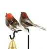 6PCS with Clips Simulation Sparrow Multicolor Artificial Bird Model  Home Decoration